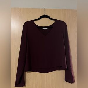 Maroon aritzia blouse - great for work